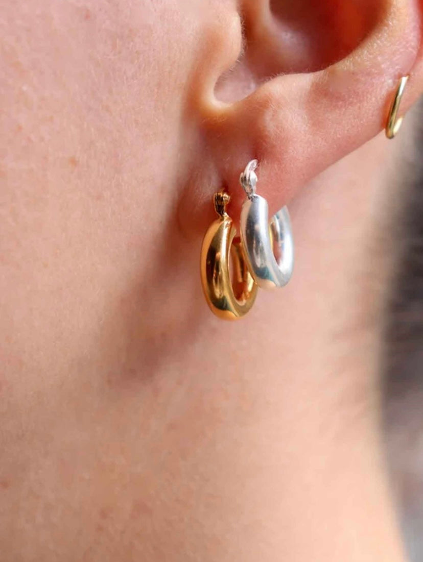 Elise hoops silver
