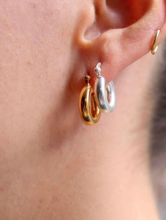 Elise hoops silver