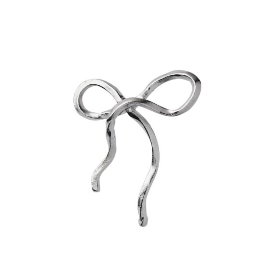 Flow Bow Earring Silver