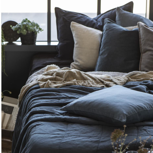 Pudebetræk historical blue / med pude