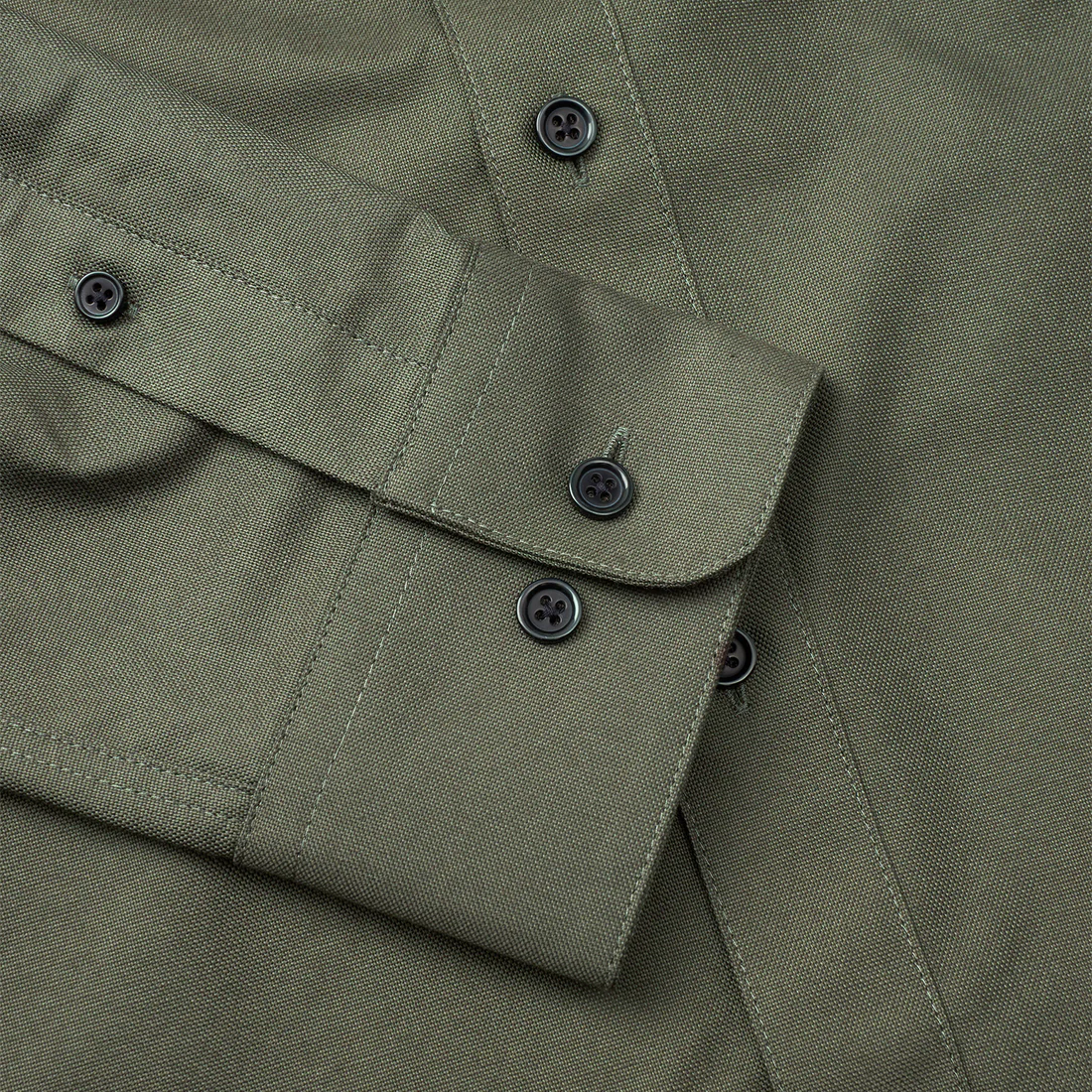Cotton Oxford Sune Shirt / Beluga (Armygrøn) - NYHEDER!