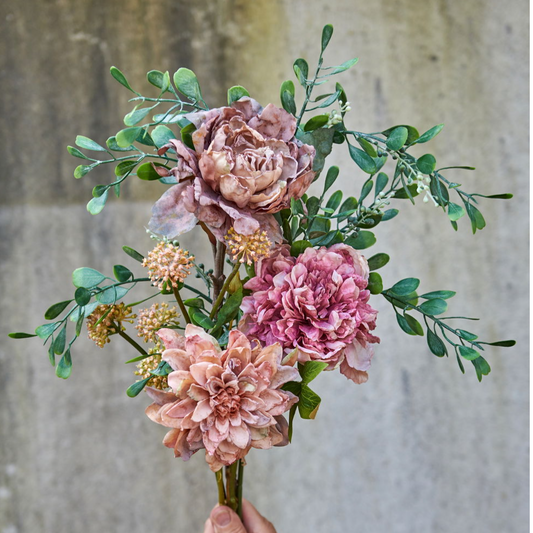 Georgine / Dusty / stilk 45 cm