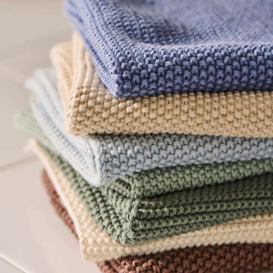 Karklud Mynte Cornflower strikket