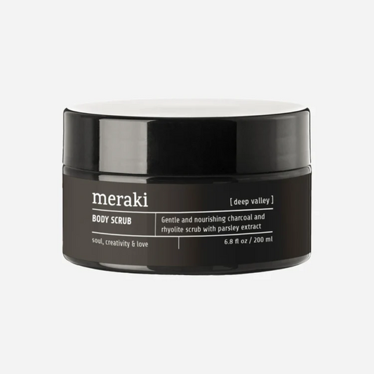 Bodyscrub med trækul, Deep valley, 200 ml