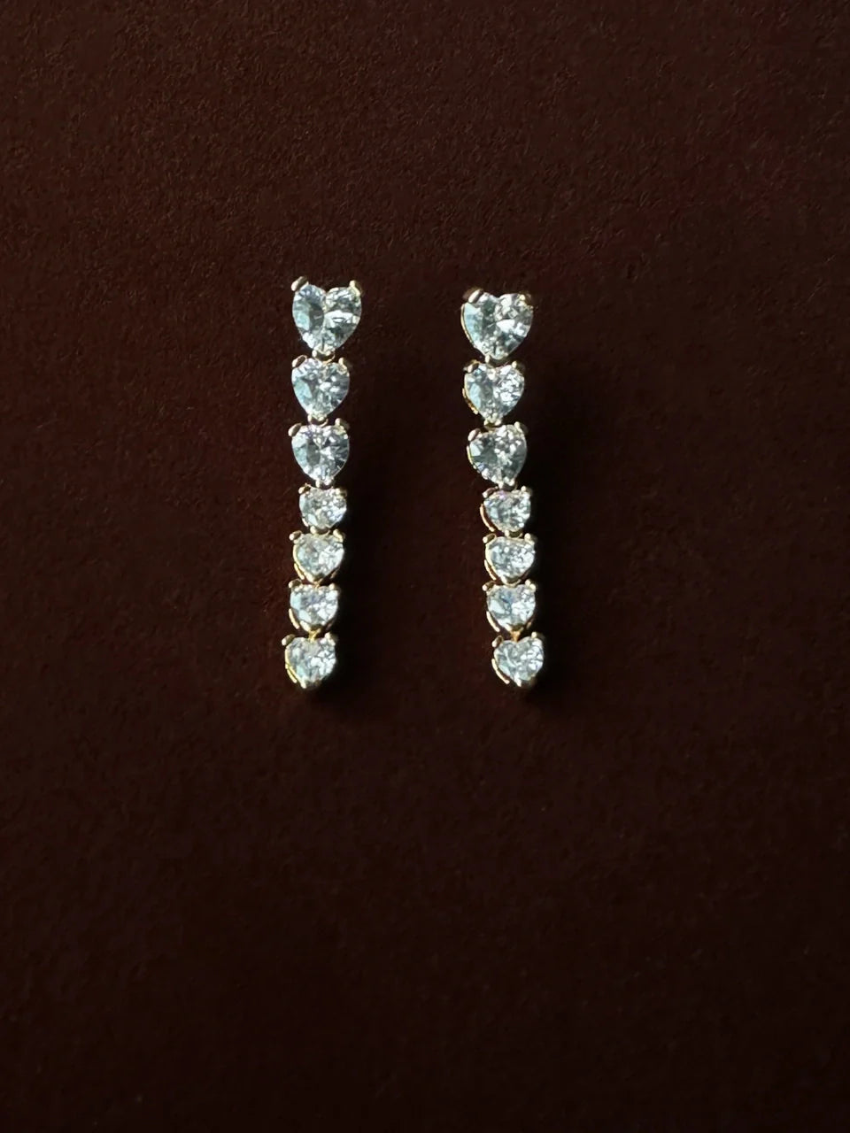 Crystal Heart studs