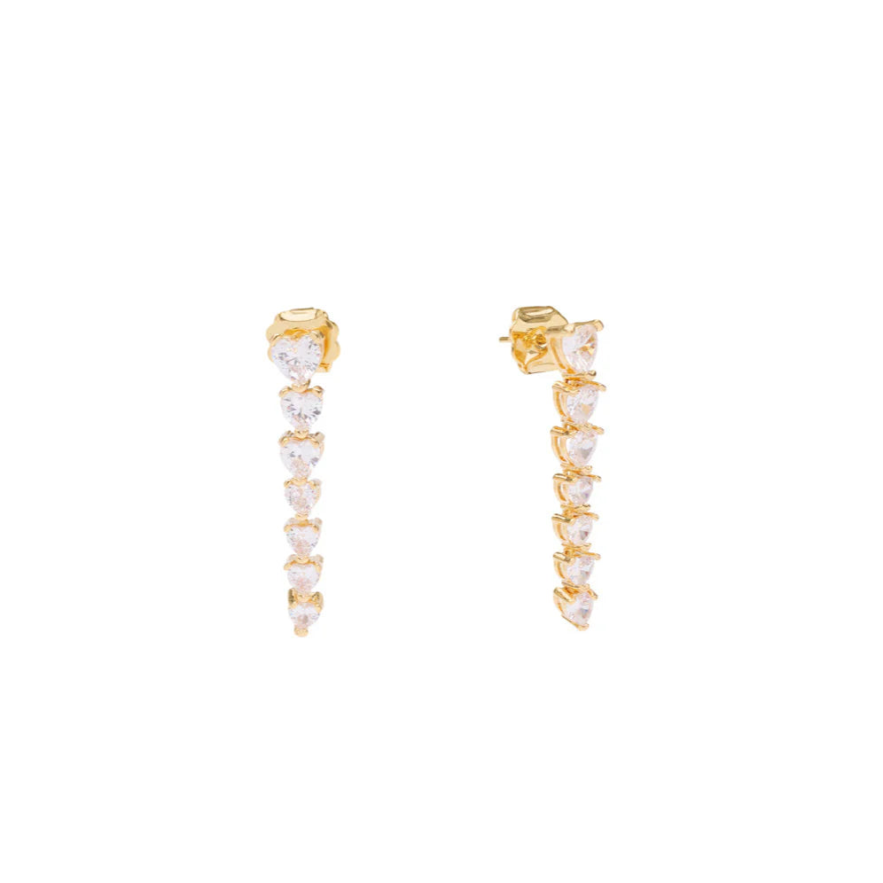 Crystal Heart studs