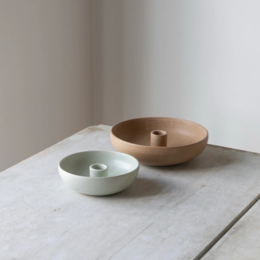 Oda Lysestage Skål Lille / Grøn