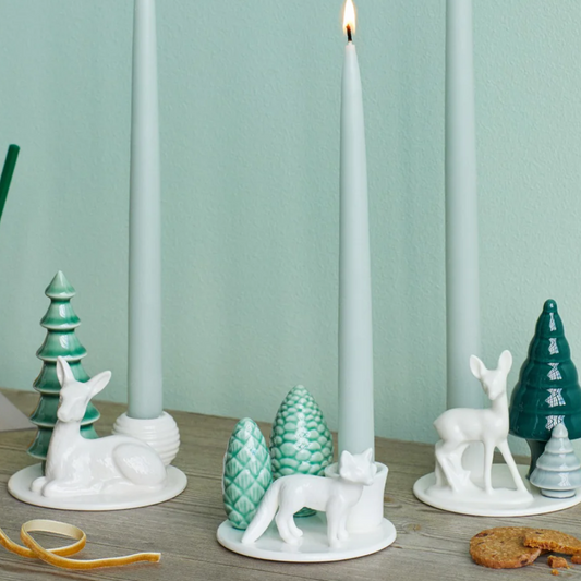 Winter Stories Ræv lysestage