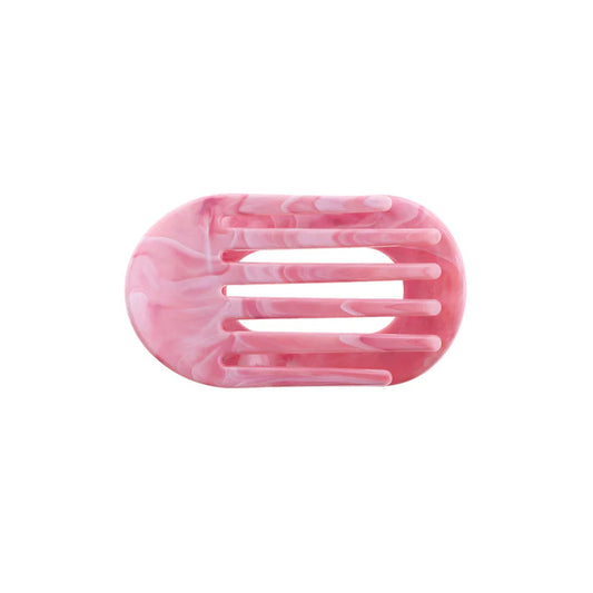 Eva Hårklemme - Mellem - Marmor rosa/hvid