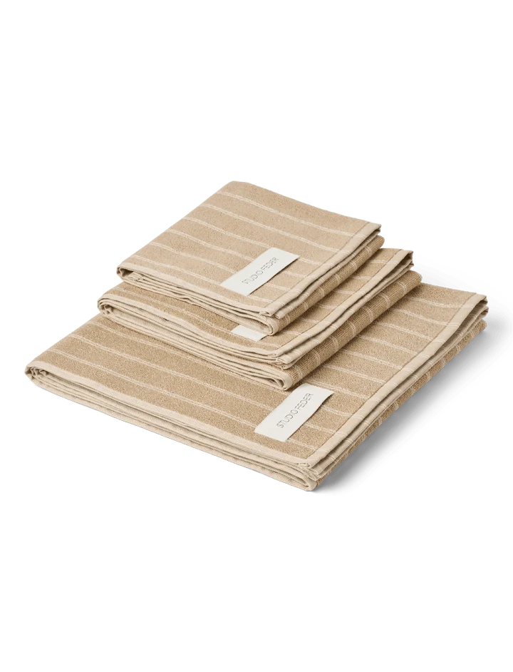 UNA håndklæde / Sand beige rain