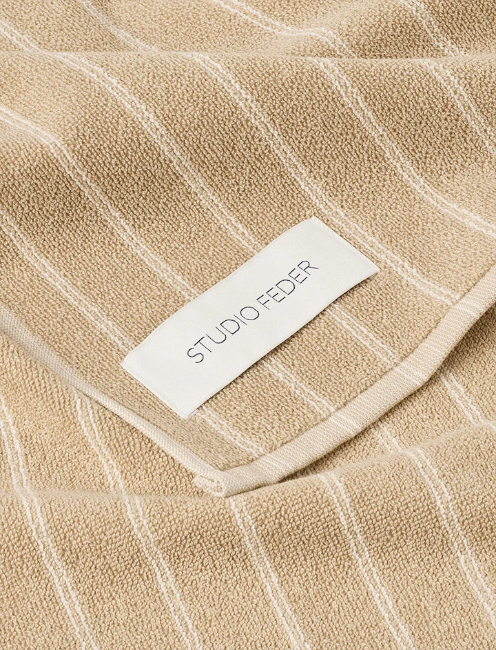 UNA håndklæde / Sand beige rain