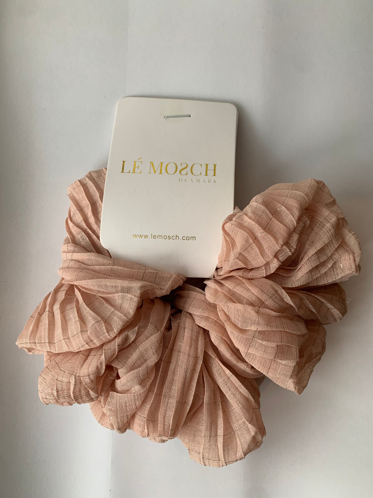 Kamille MEGA scrunchie / glitter lyserød