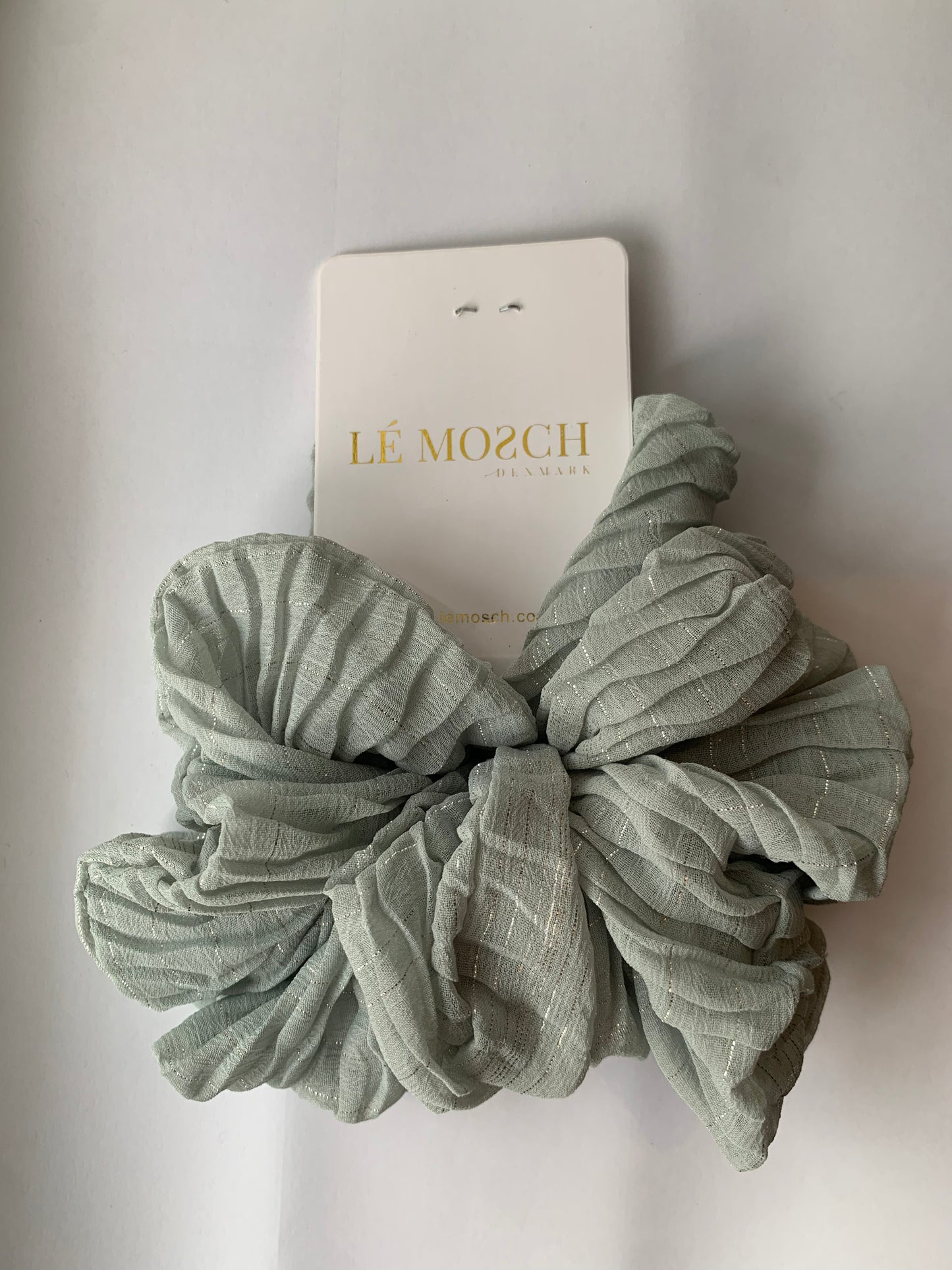 Kamille MEGA scrunchie / glitter mint