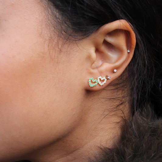 Cæur Crystal stud / Clear