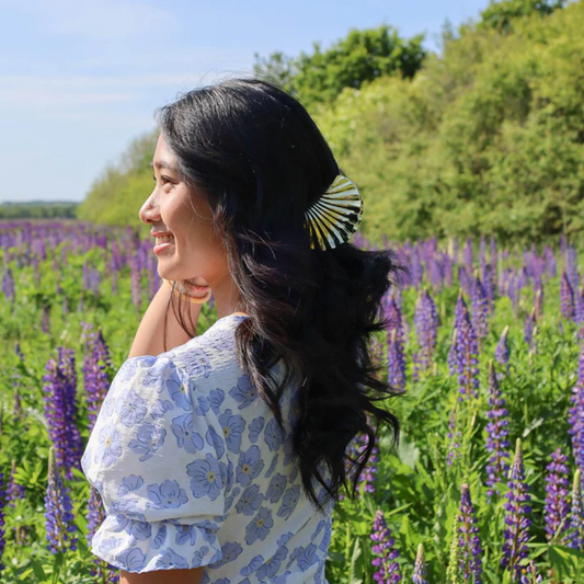 Maddie Hårklemme / Stor / Sølvfarvet