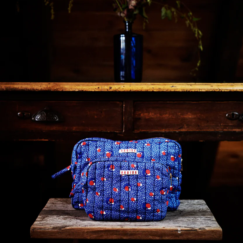 SAKURA TOILETRY BAG - BIG / JAPAN BLUE