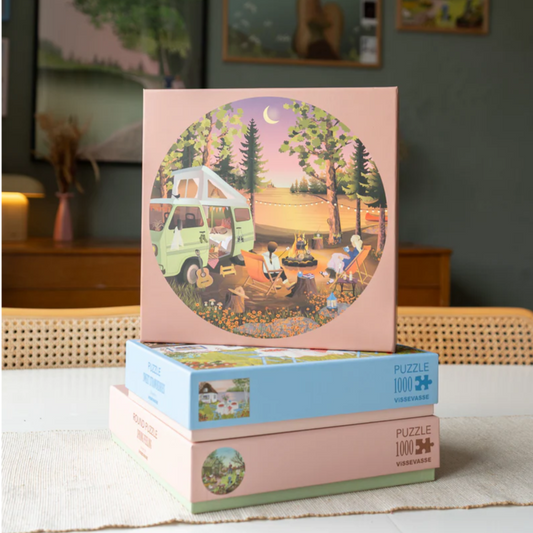 VAN LIFE - rundt puslespil med 1.000 brikker