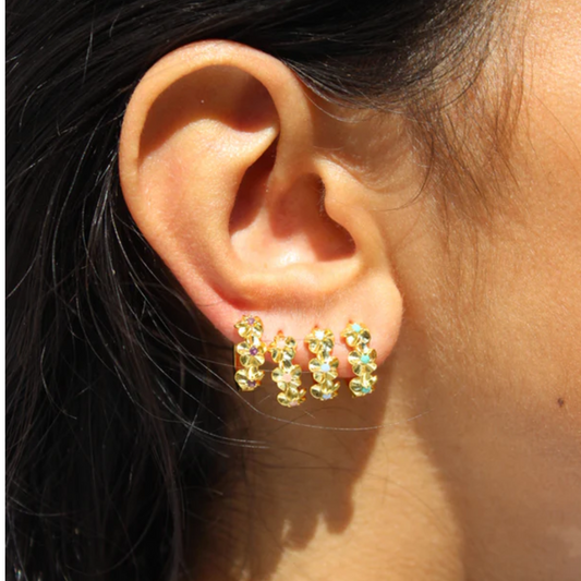 Aster Crystal hoops / Clear/FG