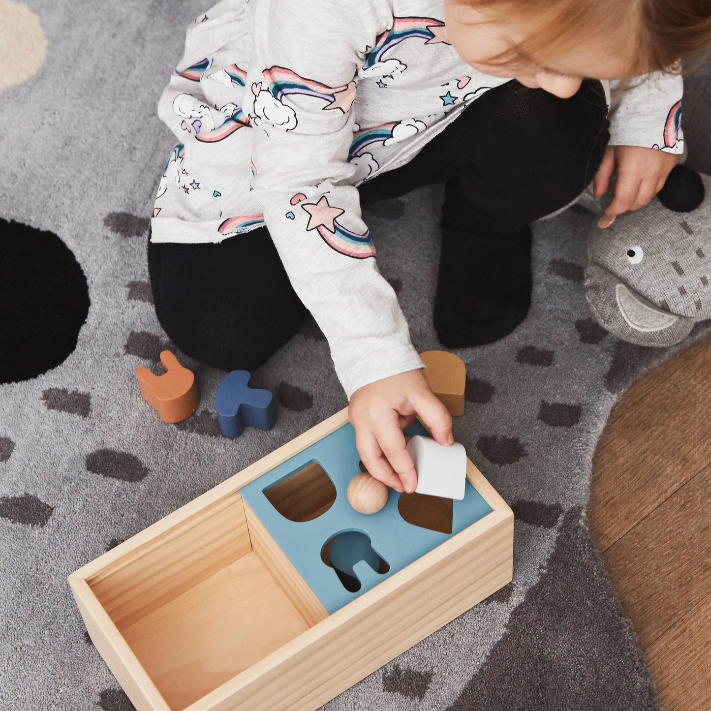 Wooden puzzle box