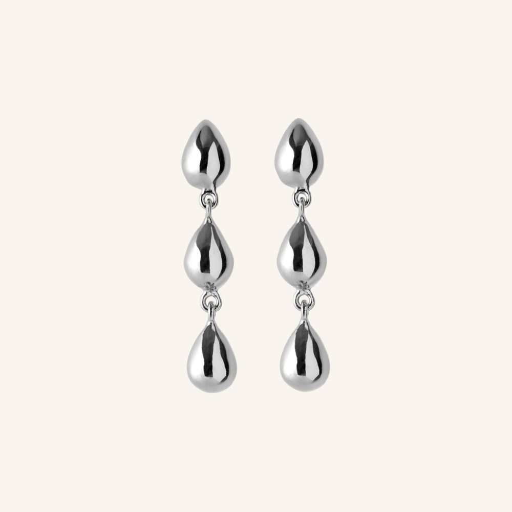 Rain Earrings / Silver