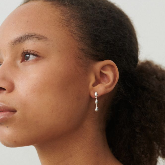 Rain Earrings / Silver