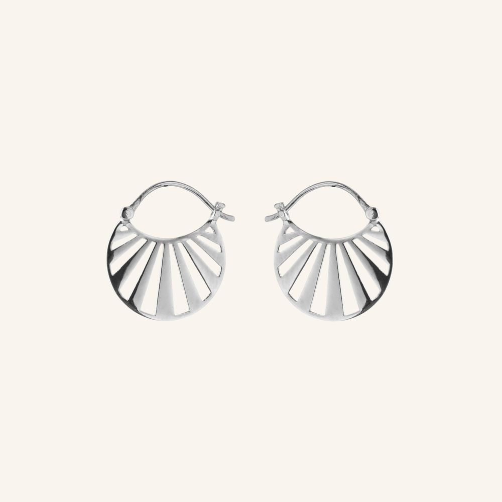 Small Misty Light Earrings / Silver