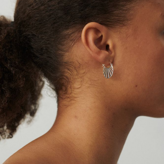 Small Misty Light Earrings / Silver