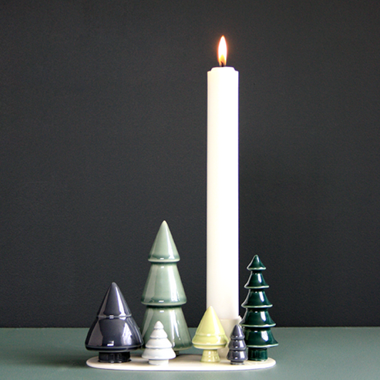 CANDLE FOR WINTER STORIES FOREST 30X300 MM / WHITE