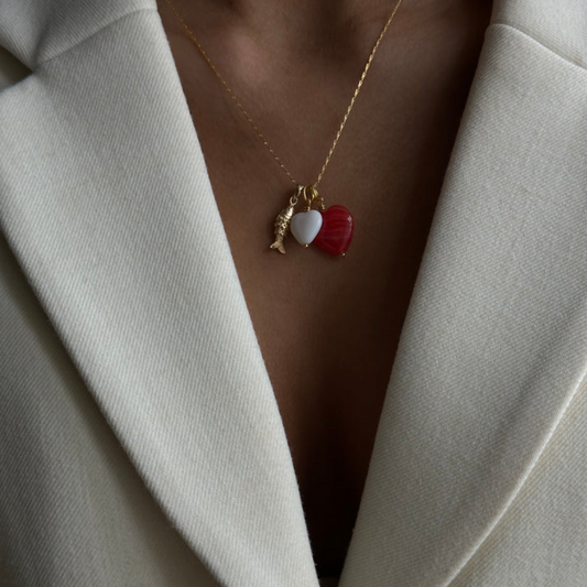 FRENCH HEART PENDANT / Vedhæng / Scarlet