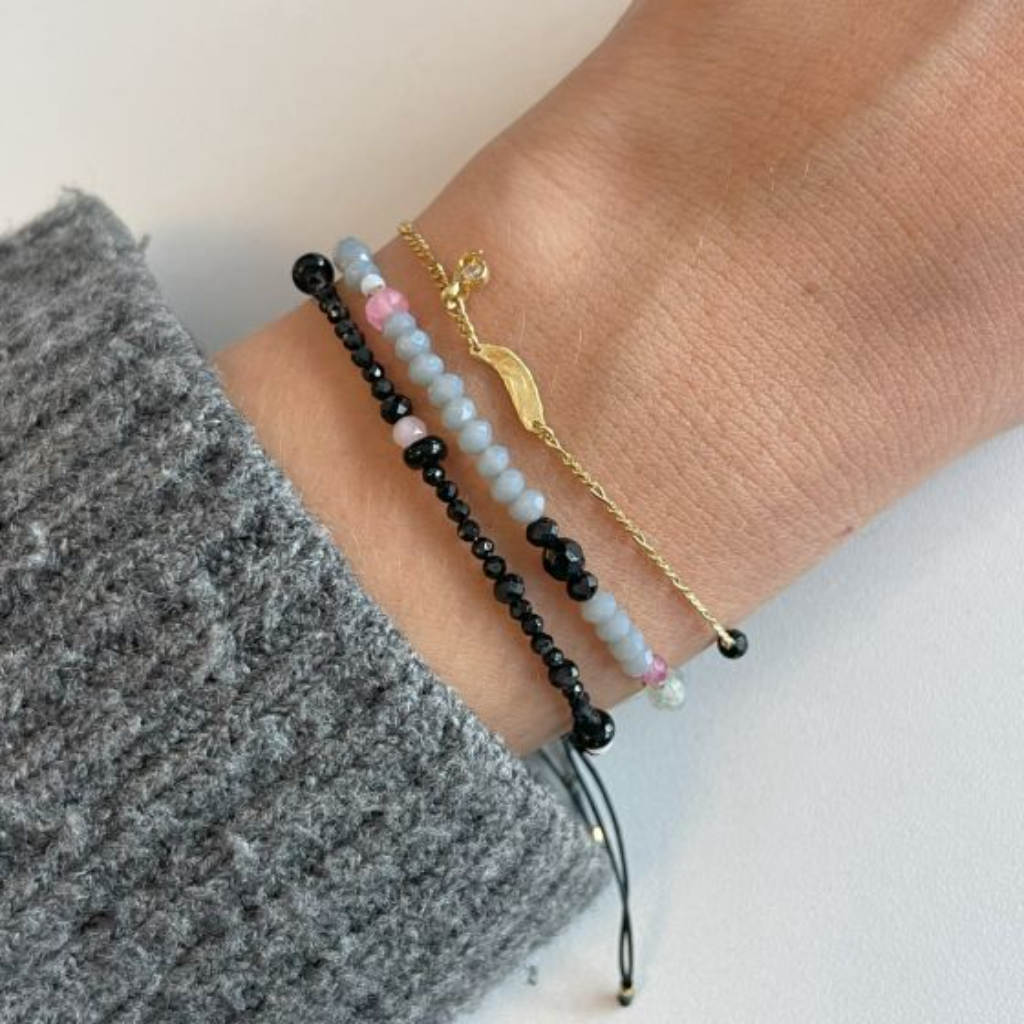 COLOR CRUSH BRACELET / NEW YORK MIX AND GREY RIBBON