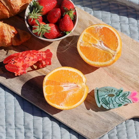 Pindsvin Hårklemme / Råhvid/Mørkebrun