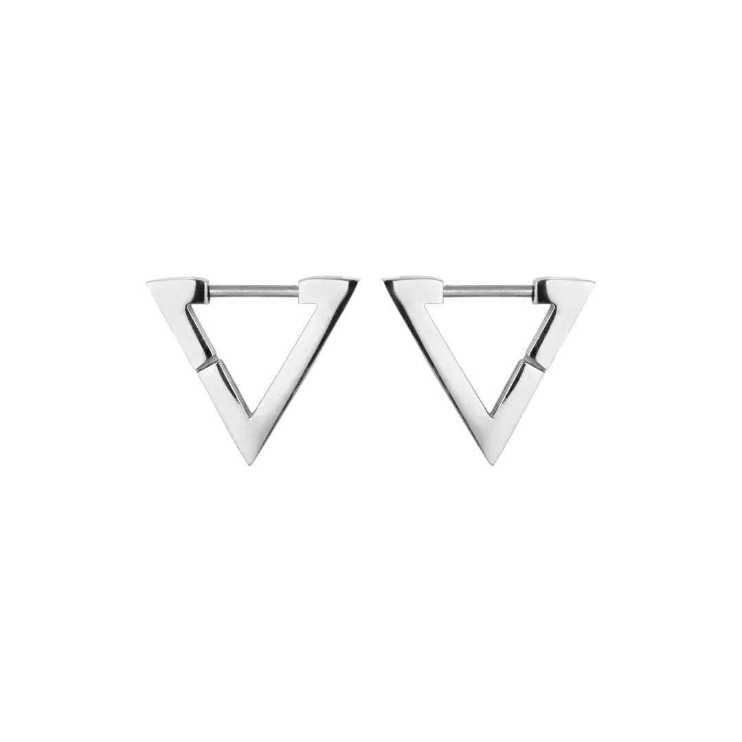 Shape earring Triangle Sølv