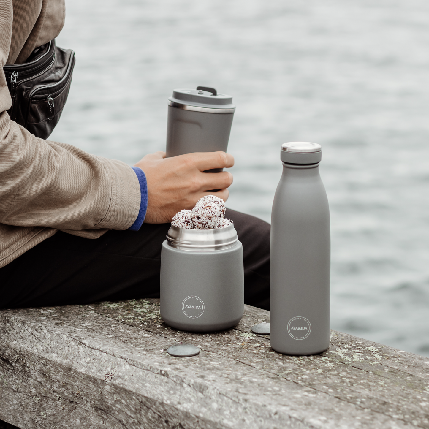 Cup2GO 380 ml / Dark grey