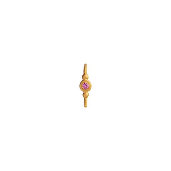 Petit bon-bon pink zircon earring
