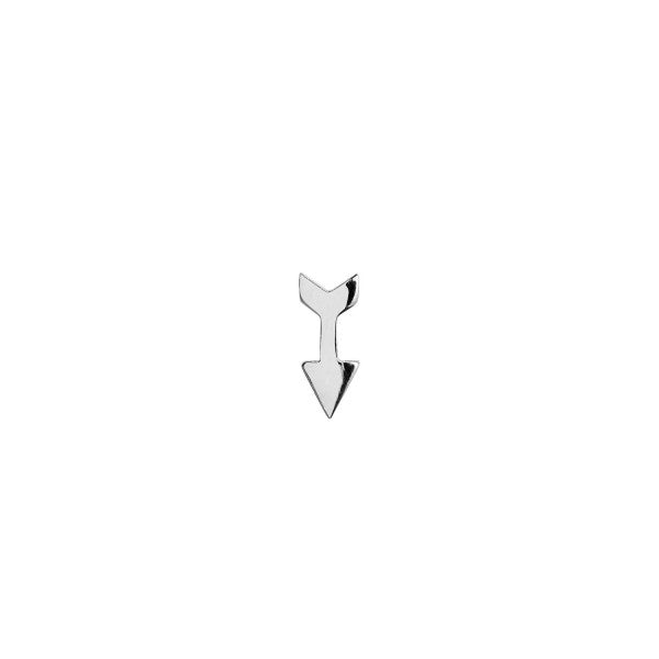 Petit love arrow earring piece silver