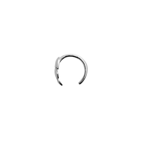 Petit feather earring piece silver