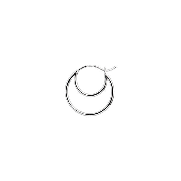 Double creol earring silver