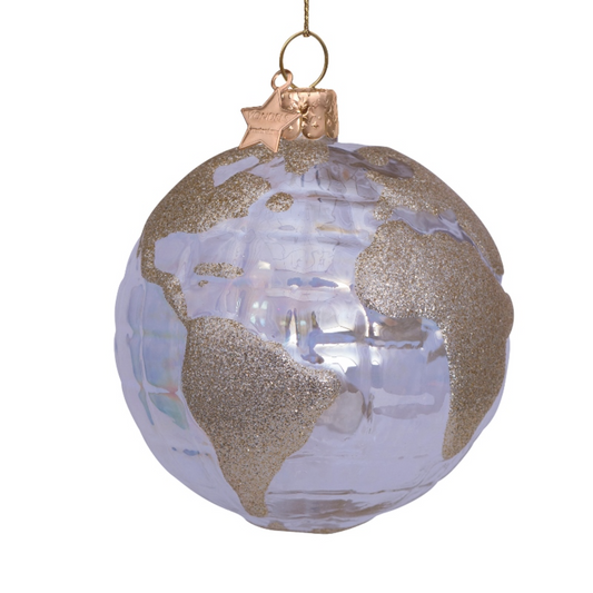 Guld jordklode glitter