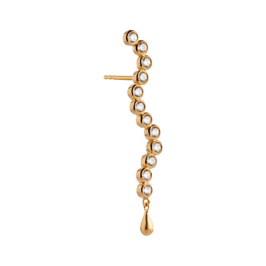 Midnight sparkle earring long - left