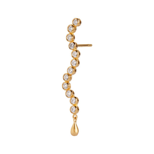 Midnight sparkle earring long - right