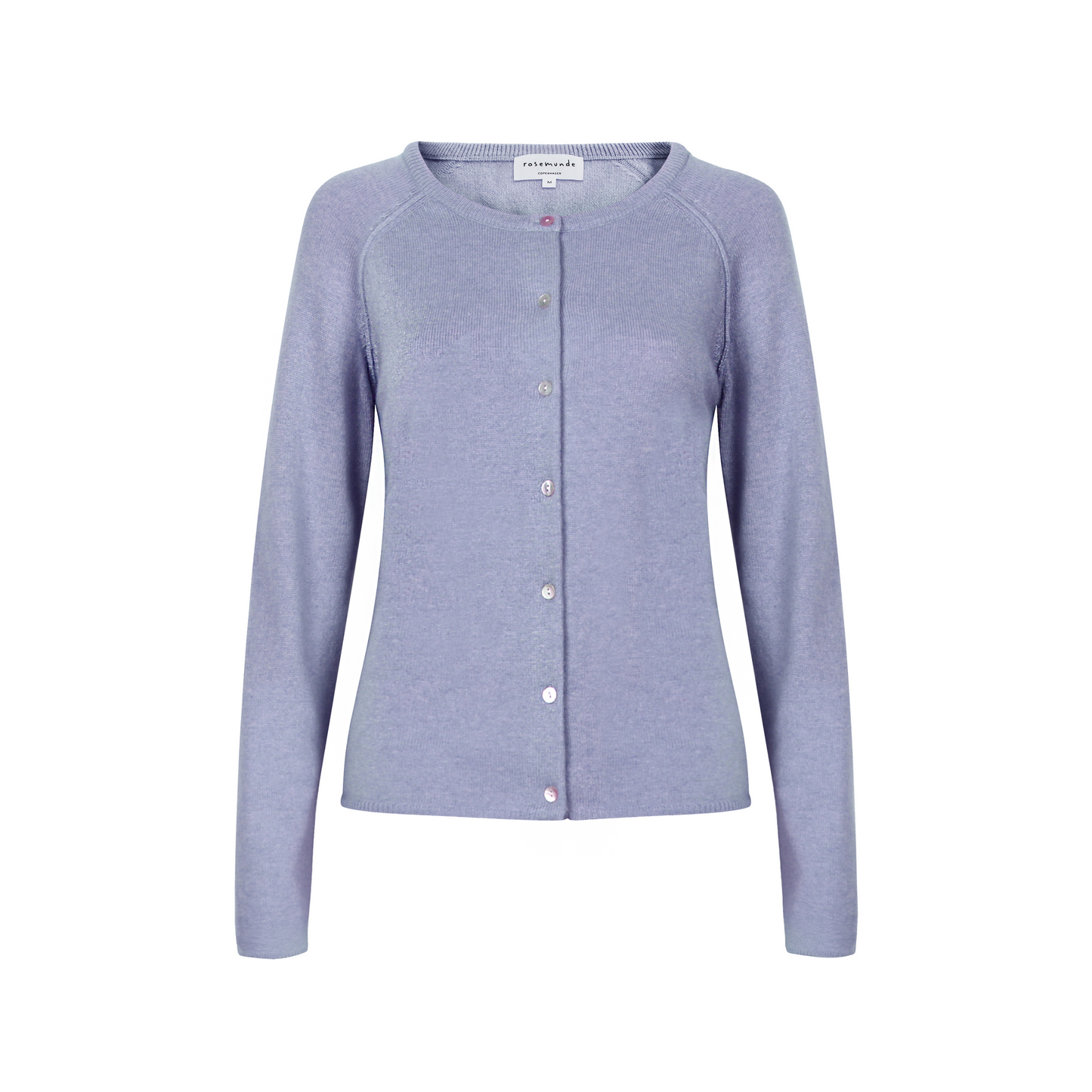 Uld- og cashmere cardigan / Arctic blue