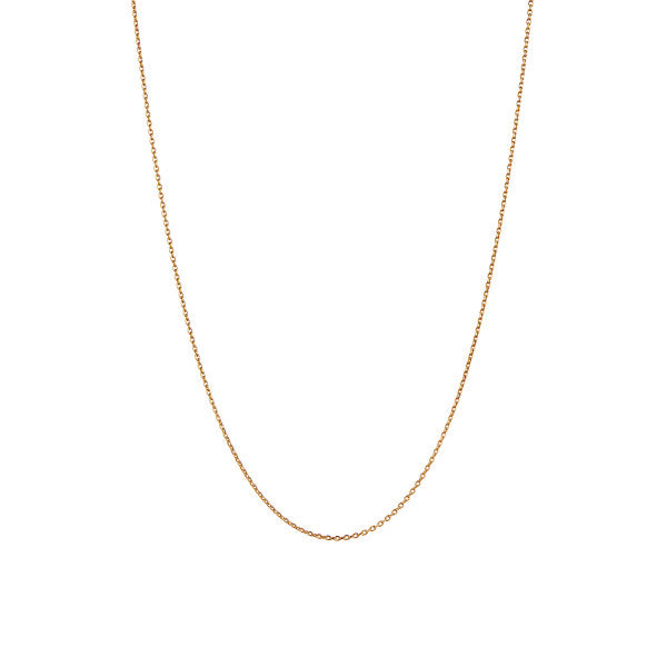 Plain pendant chain short gold