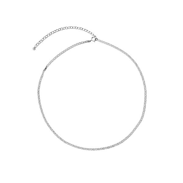 Petit link pendant chain silver