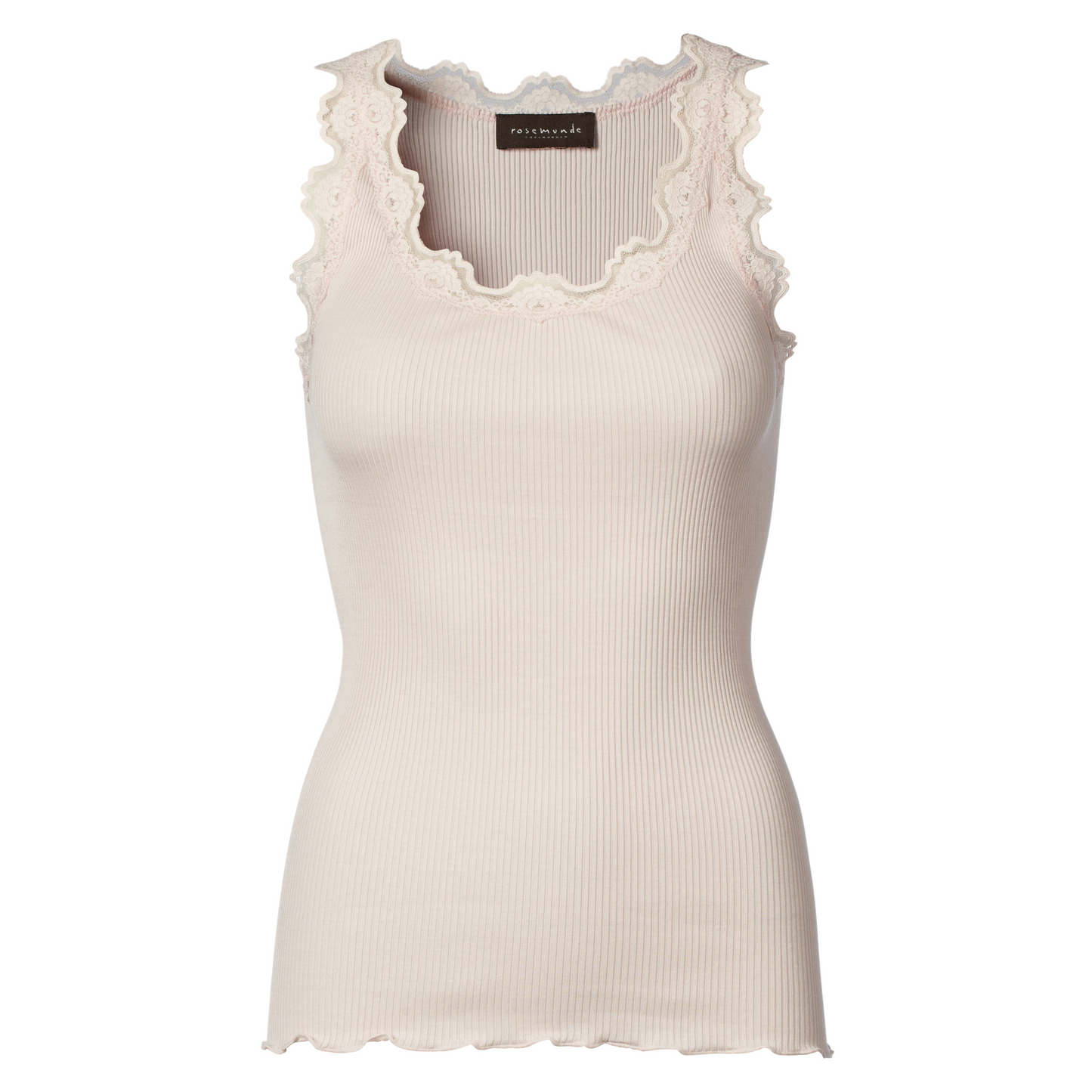 Silketop med blonder / Soft rose