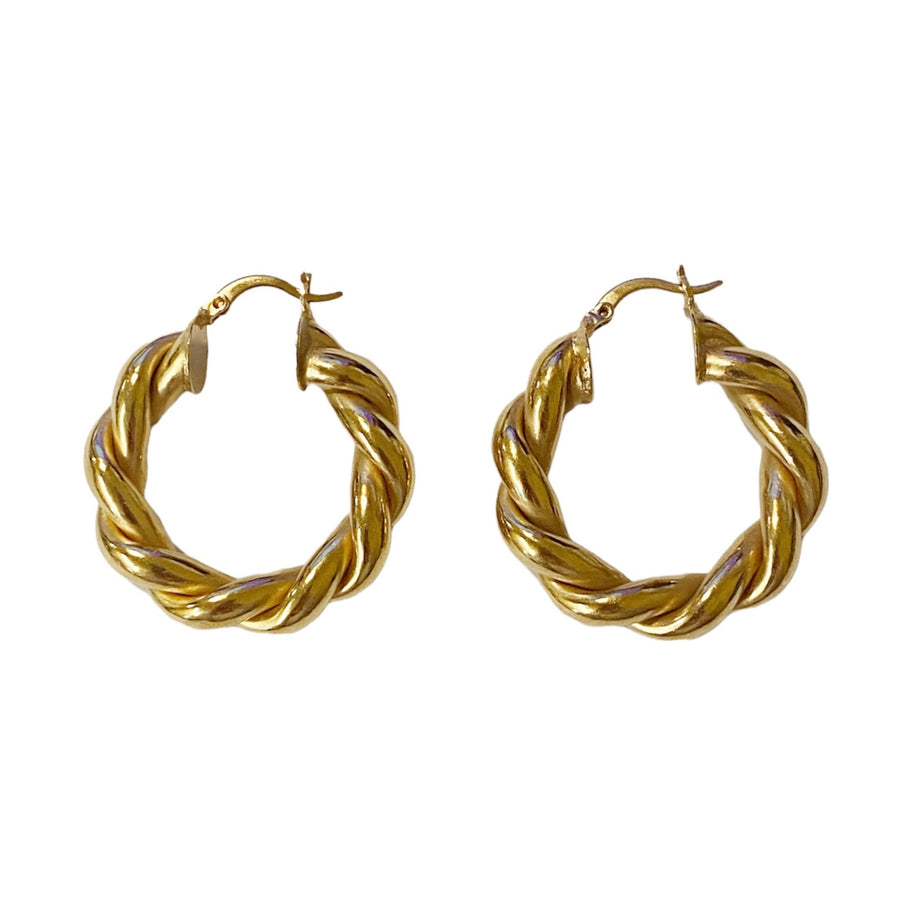 Lara polished hoops