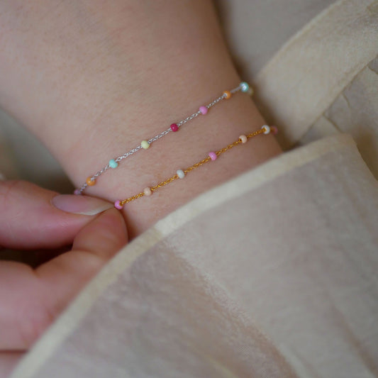 Lola bracelet silver / Rainbow
