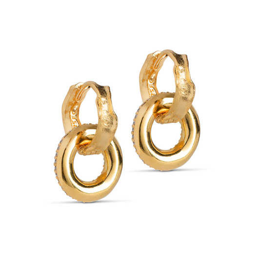 CELIN HOOPS / Clear CZ