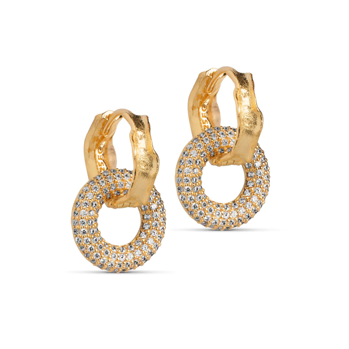 CELIN HOOPS / Clear CZ
