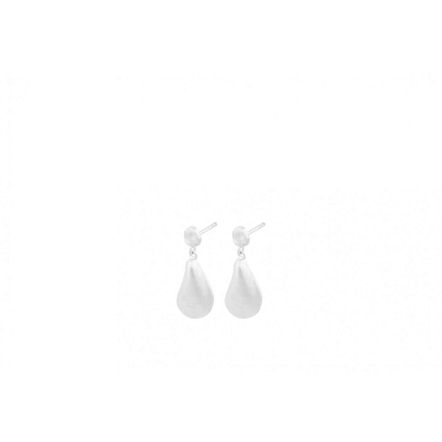 Seashell earsticks silver