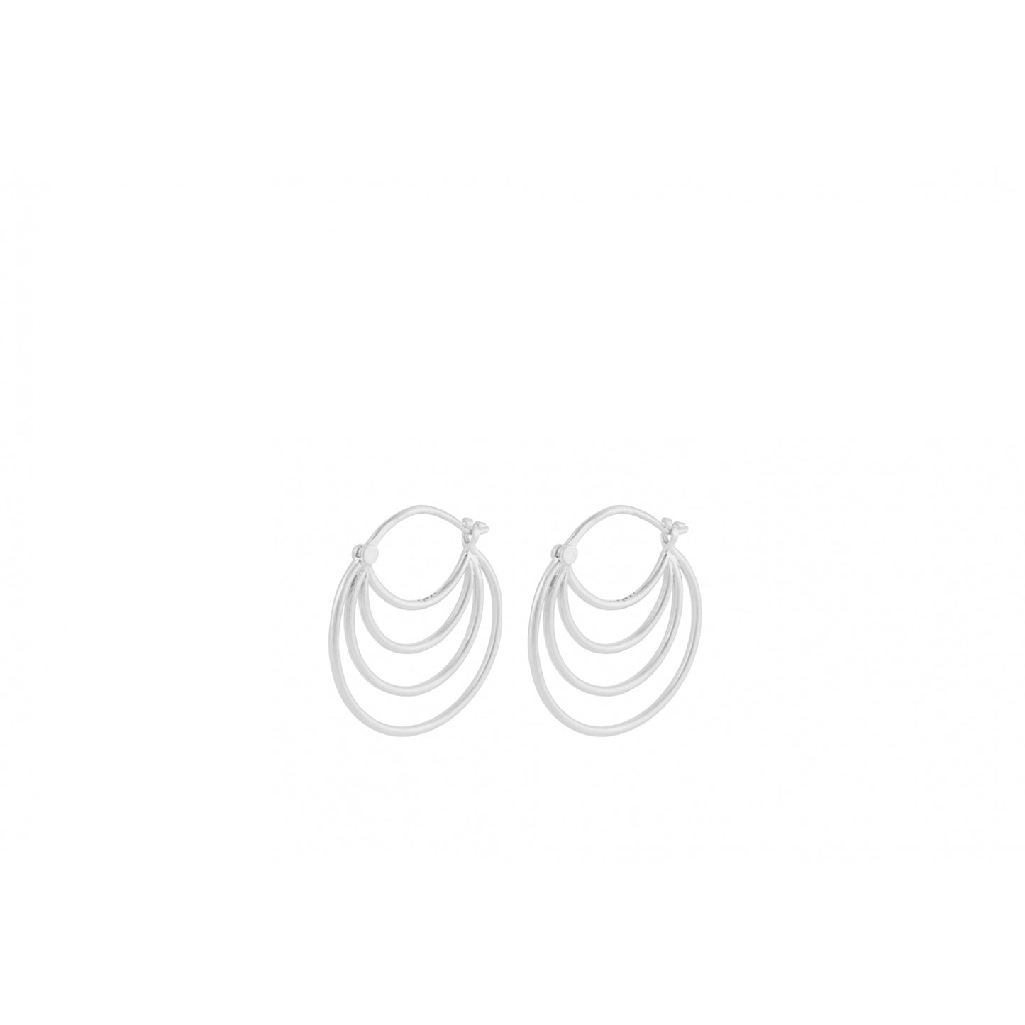 Silhouette earrings silver